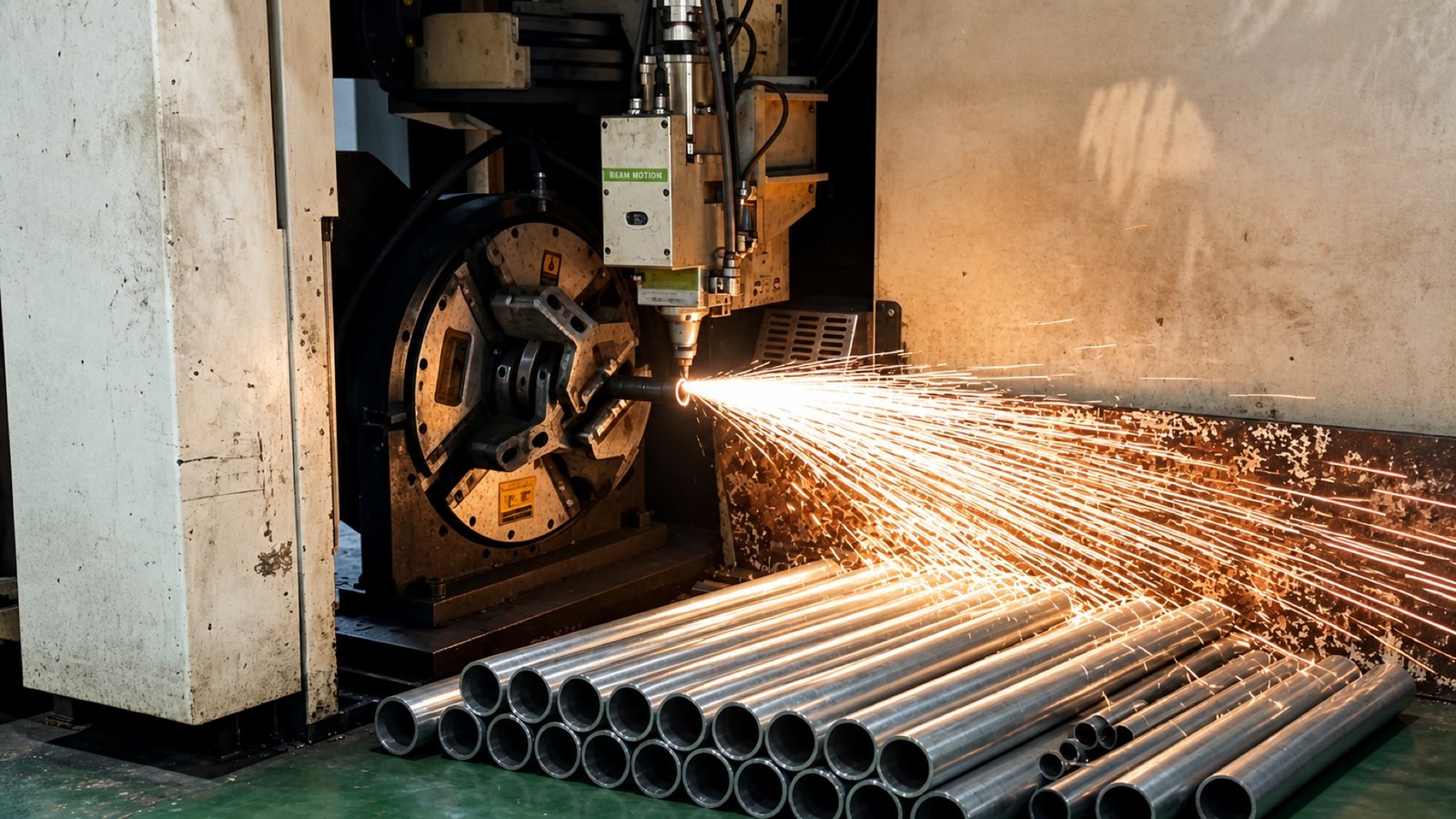 Wheelchair frame components in the SANYANG production process
