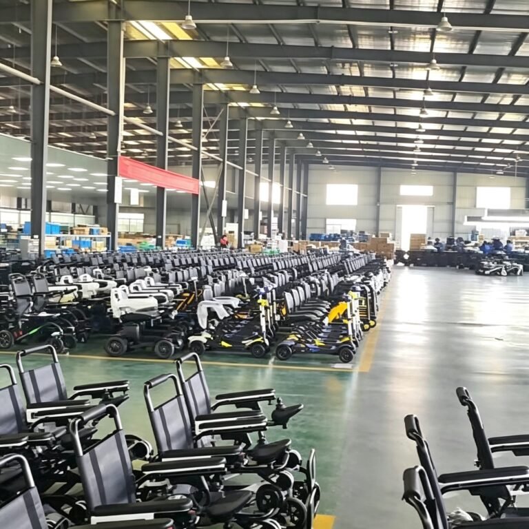 Reliable wheelchair for seniors manufacturing line at Sanyang factory